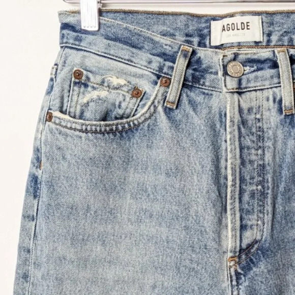 AGOLDE Lana Jeans Emulsion Blue 24 - Picture 9 of 11